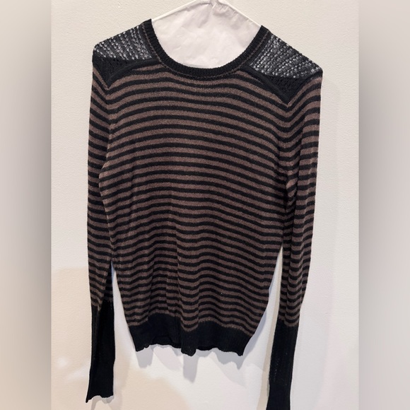 L.A.M.B Gwen Stefani mohair wool stripe sweater - small - Picture 1 of 6